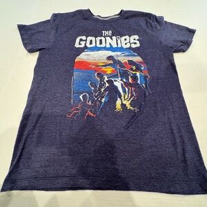 Navy Graphic Tee with The Goonies Design Mens Small